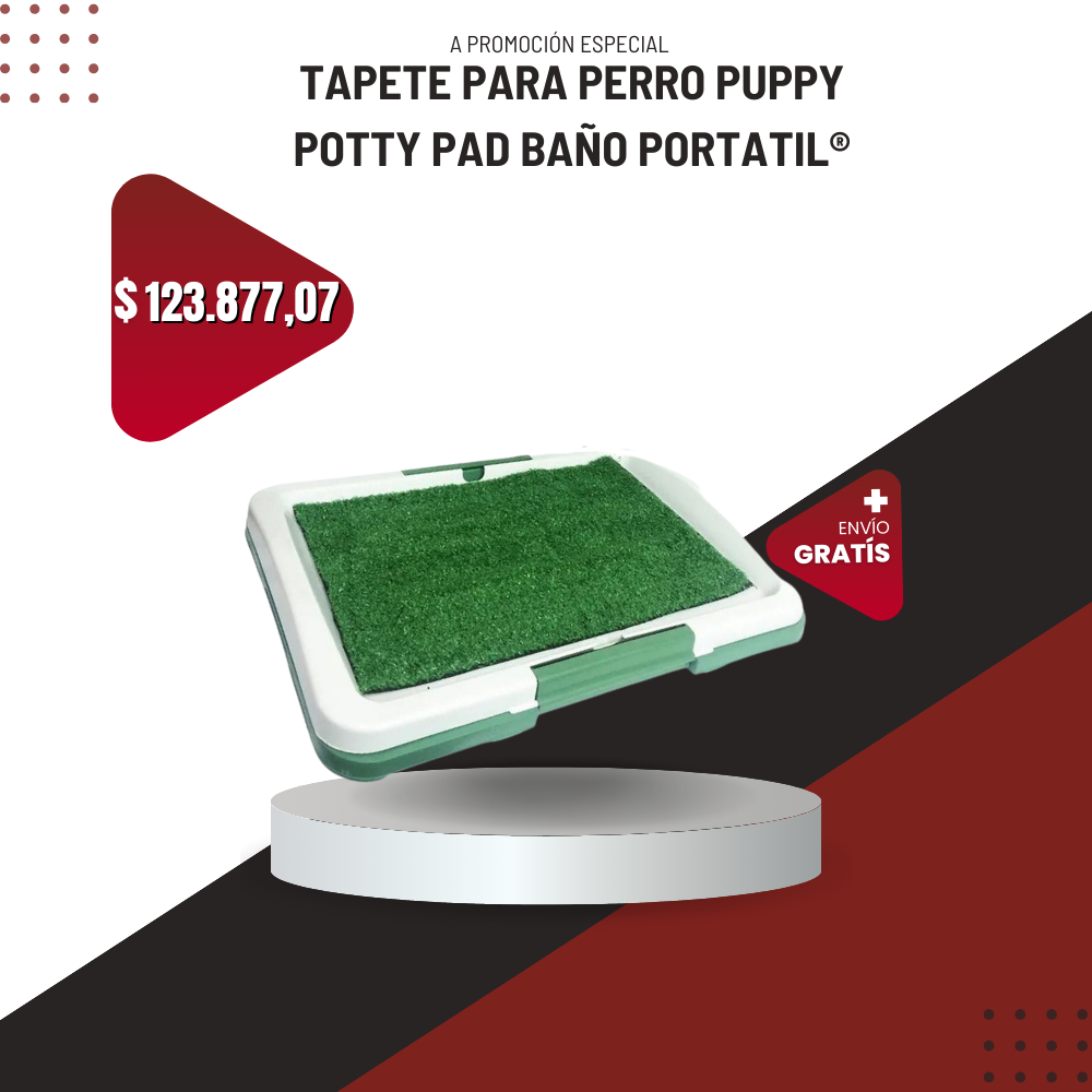 Tapete Para Perro Puppy Potty Pad Baño Portatil®