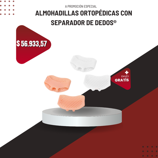 Almohadillas Ortopédicas Con Separador de Dedos®